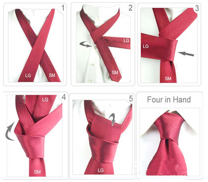 平结(plain knot)是最常用的领带打法,也可以说是最经典的领带打法