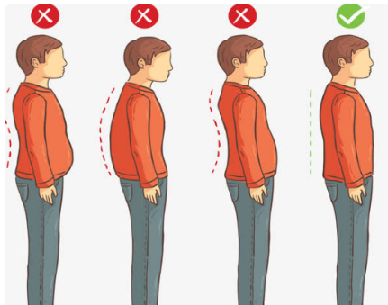 人正确体态侧面图片图片