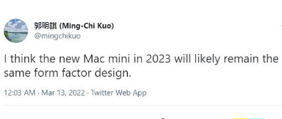 2023 Mac mini򽫱ԭ