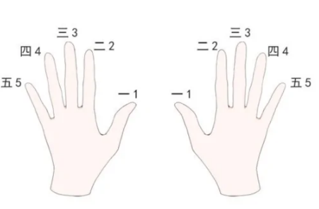 钢琴左手指法顺序图图片